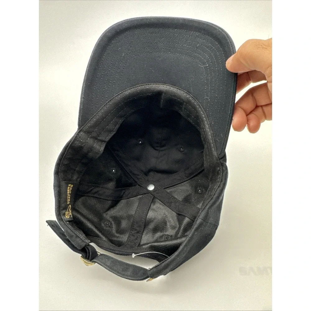 OVO October's Very Own Small Owl Logo Strapback Hat Black Gold